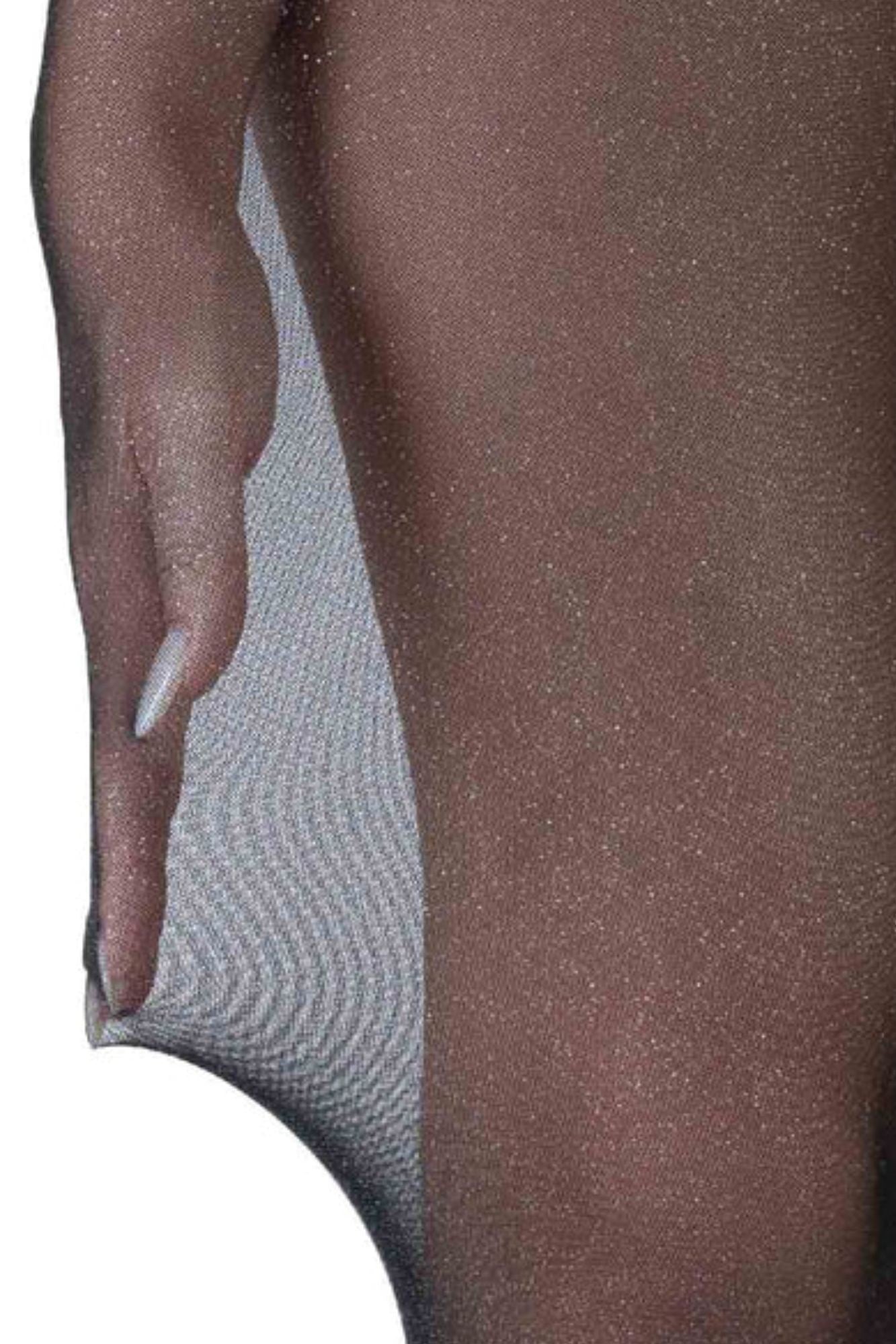 טייץ ניקה - Silver lurex