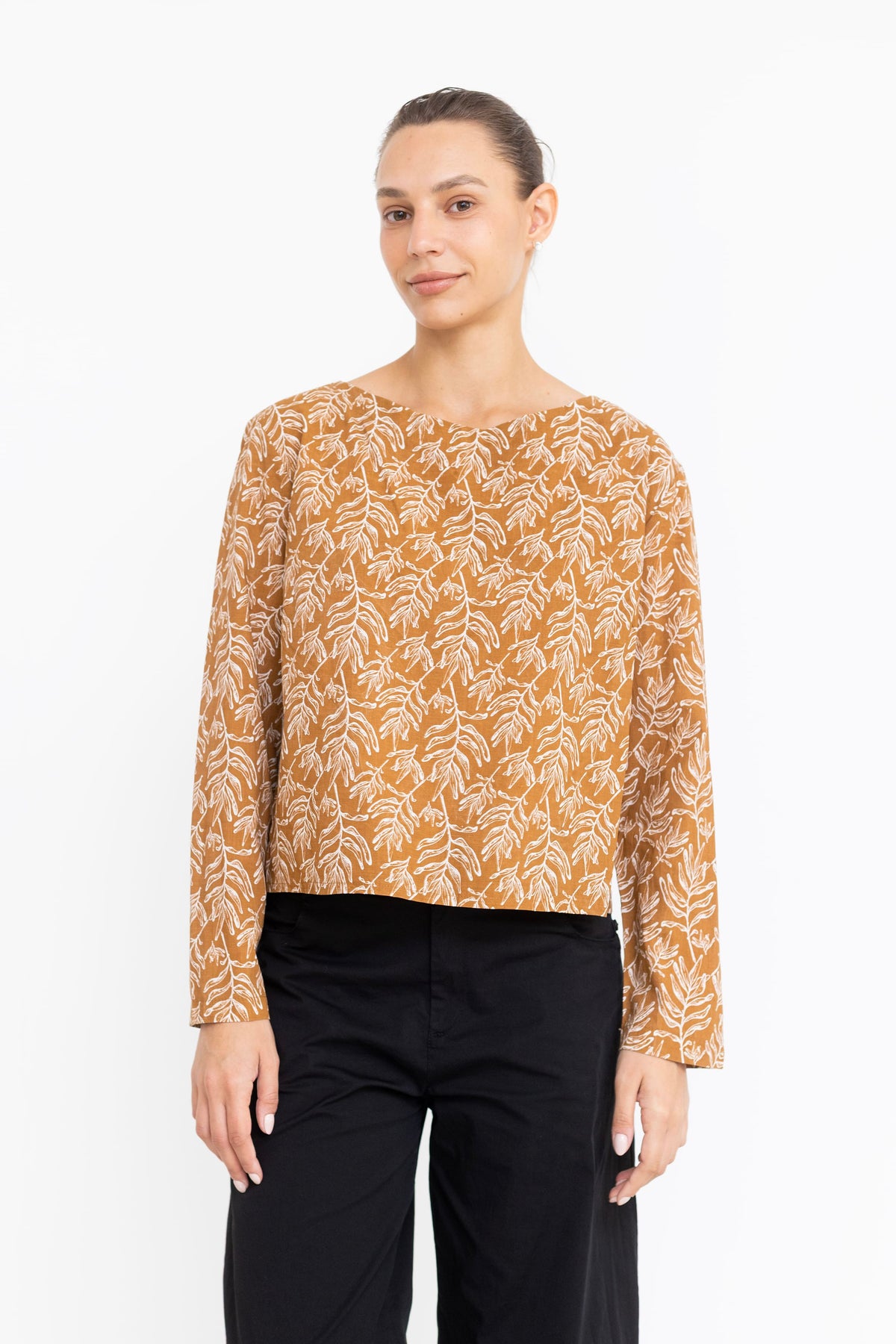 חולצת כותנה חוחית - דוגמא בריק
