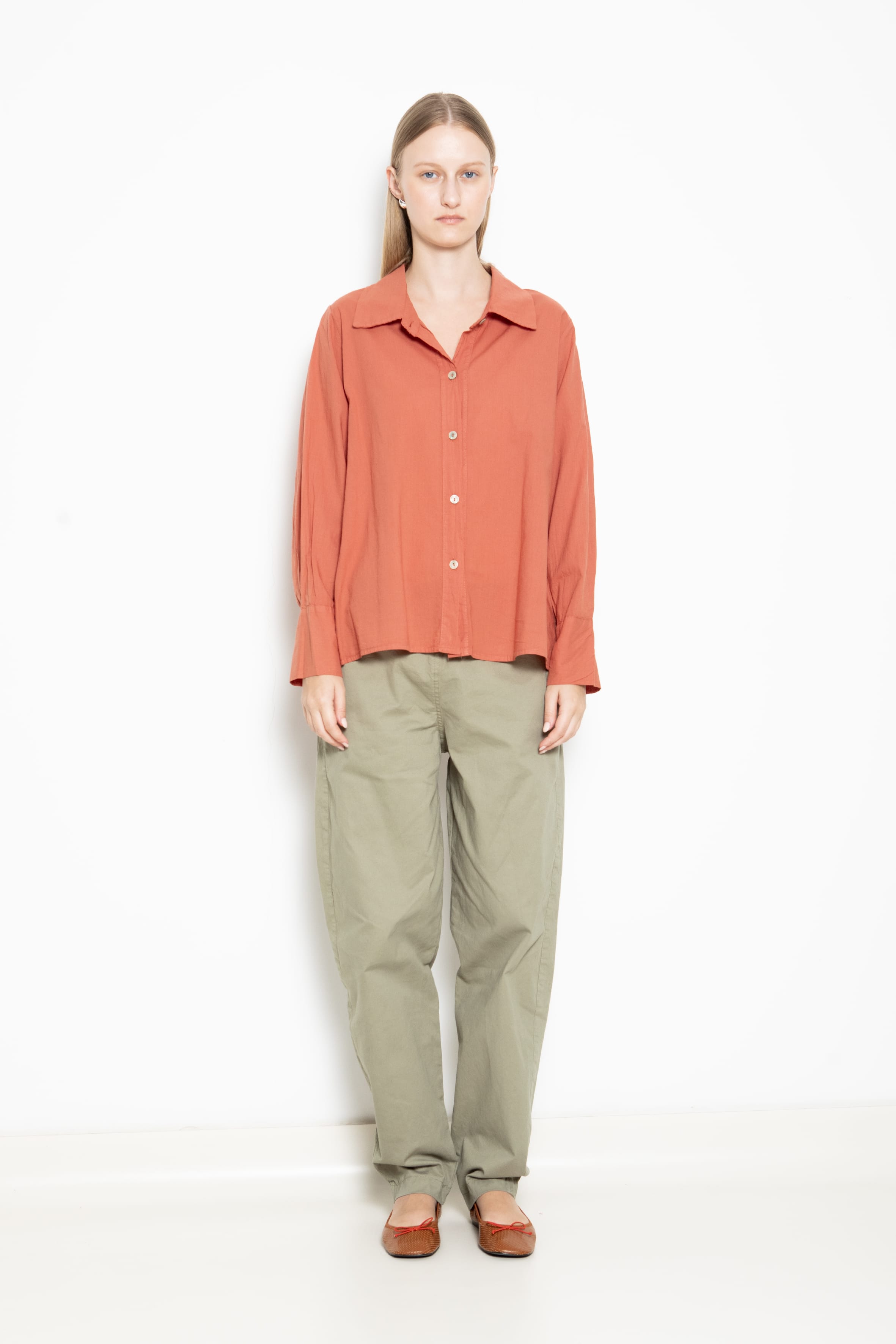 חולצה מכופתרת שטלנד - בריק