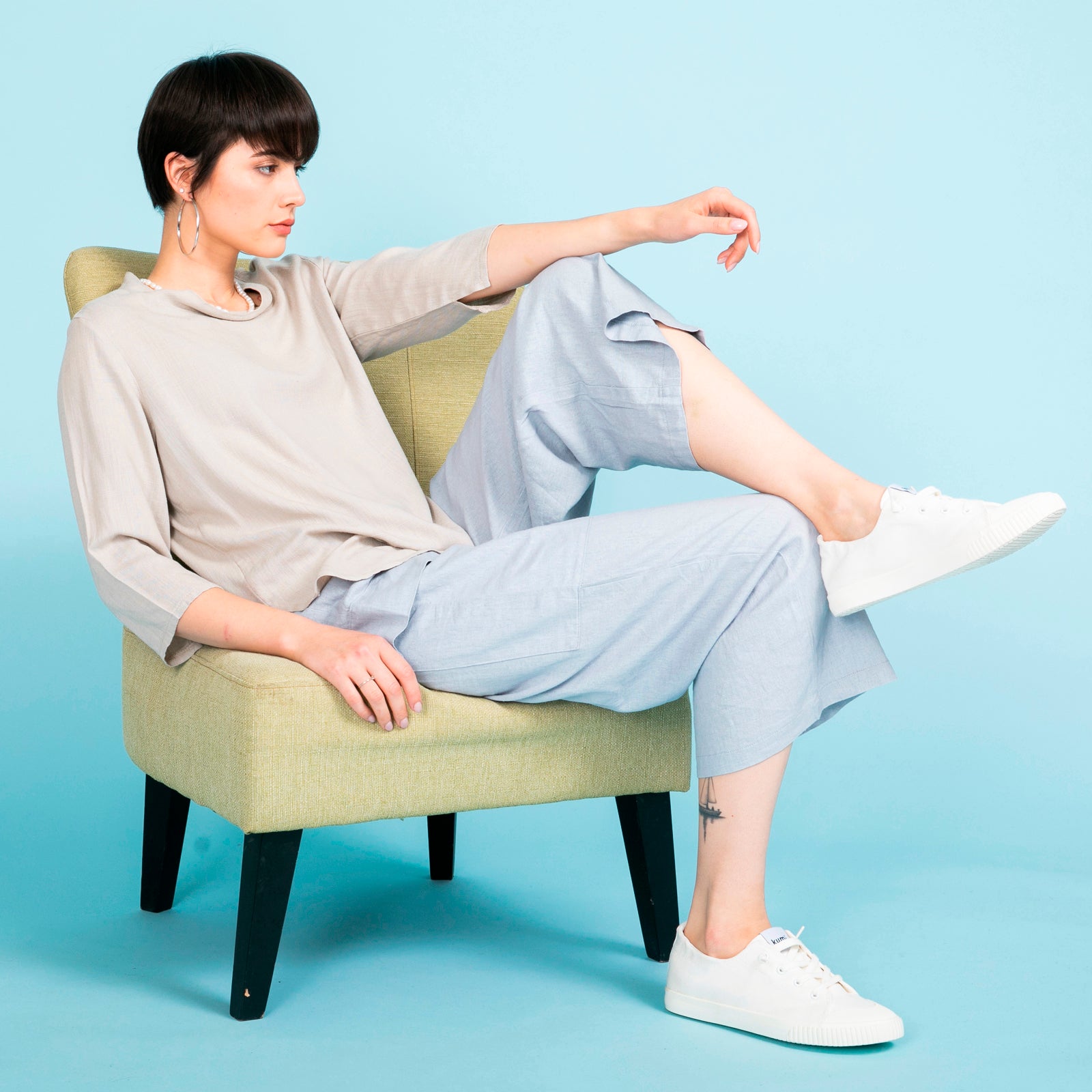 kumi slip-on - לבן