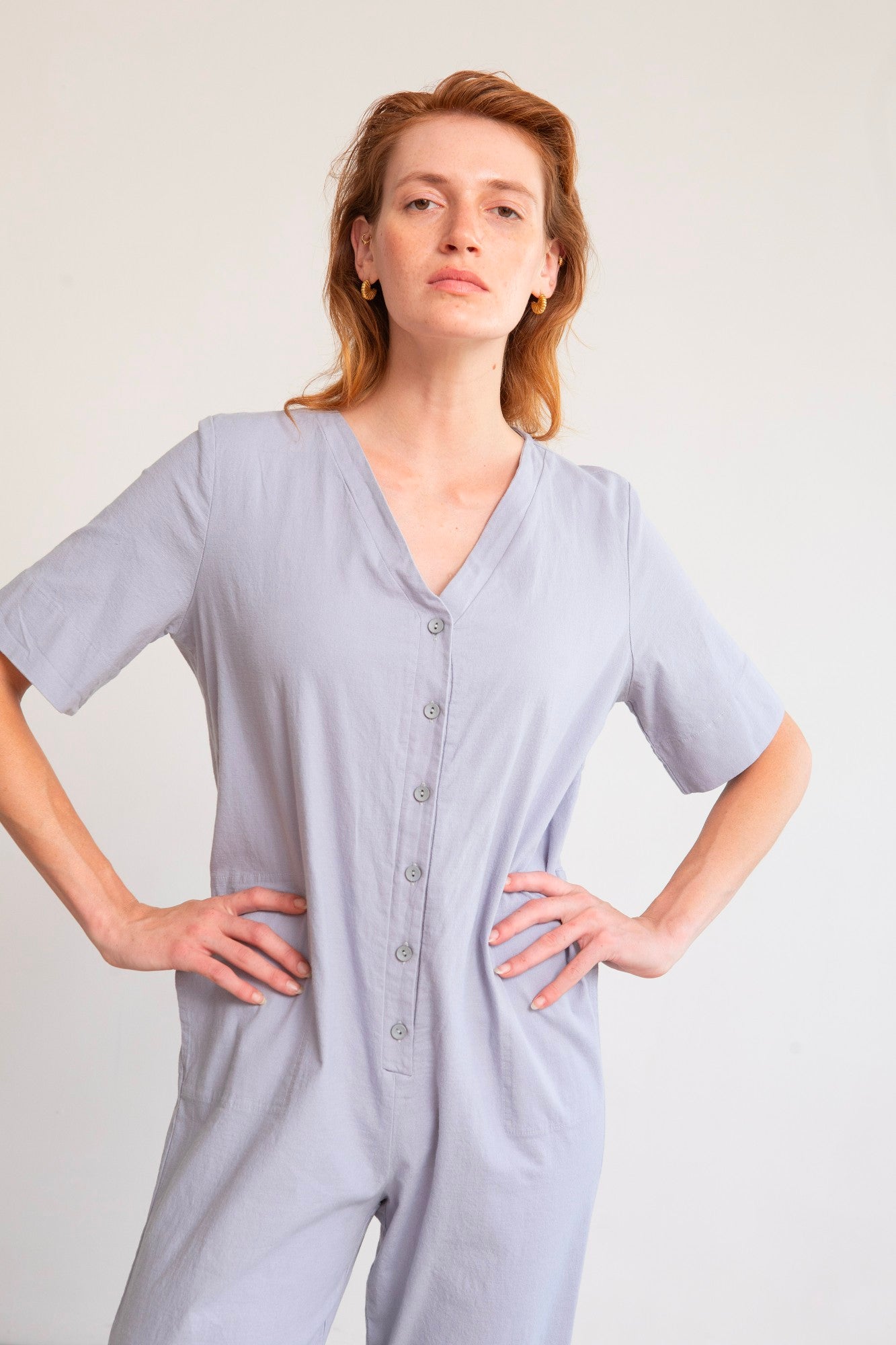 אוברול אליסון - תכלת