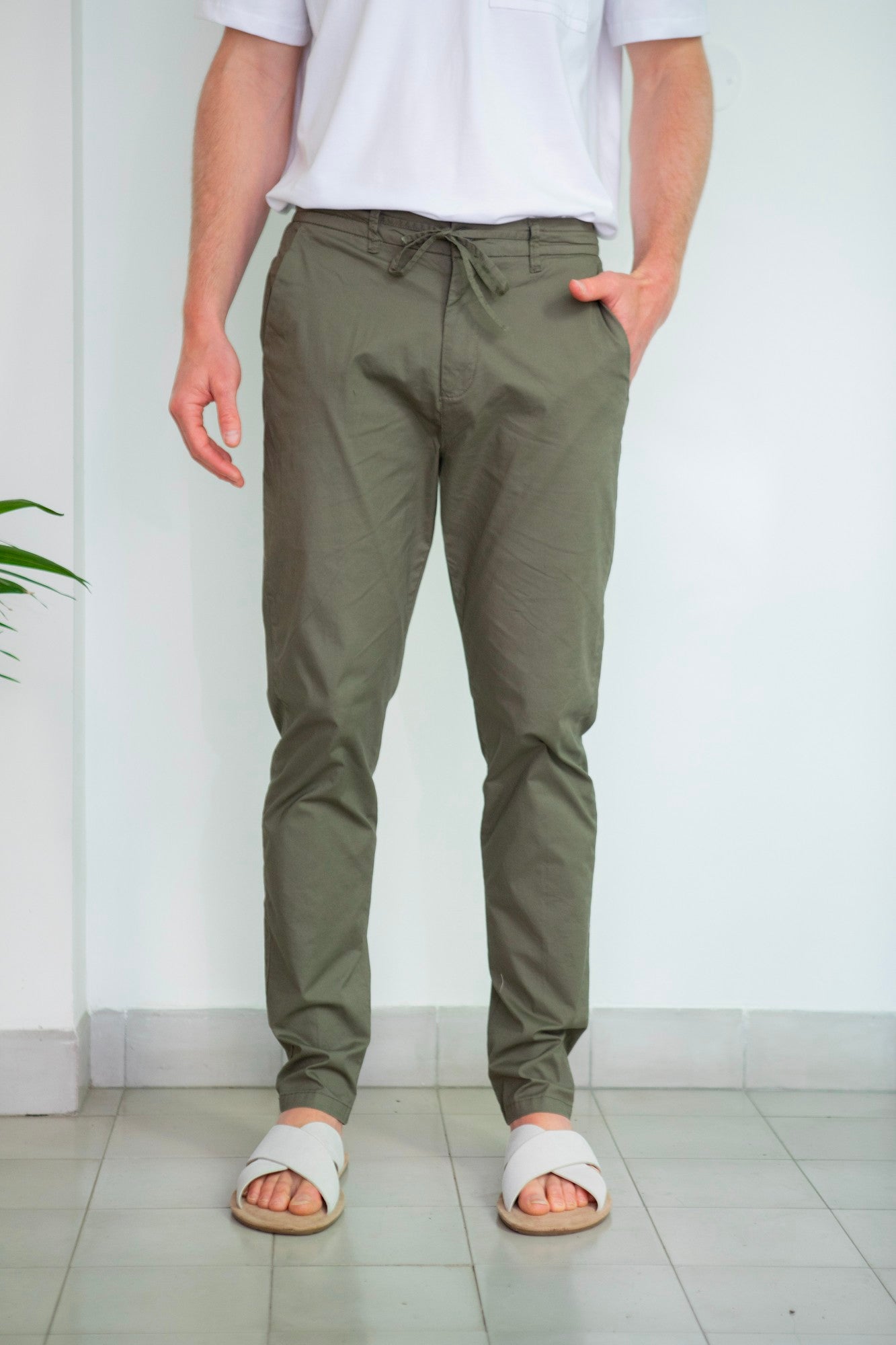 מכנסים UNISEX דגן - זית