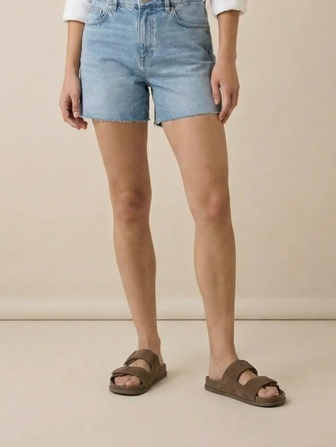 kumi Two strap slides - מוקה