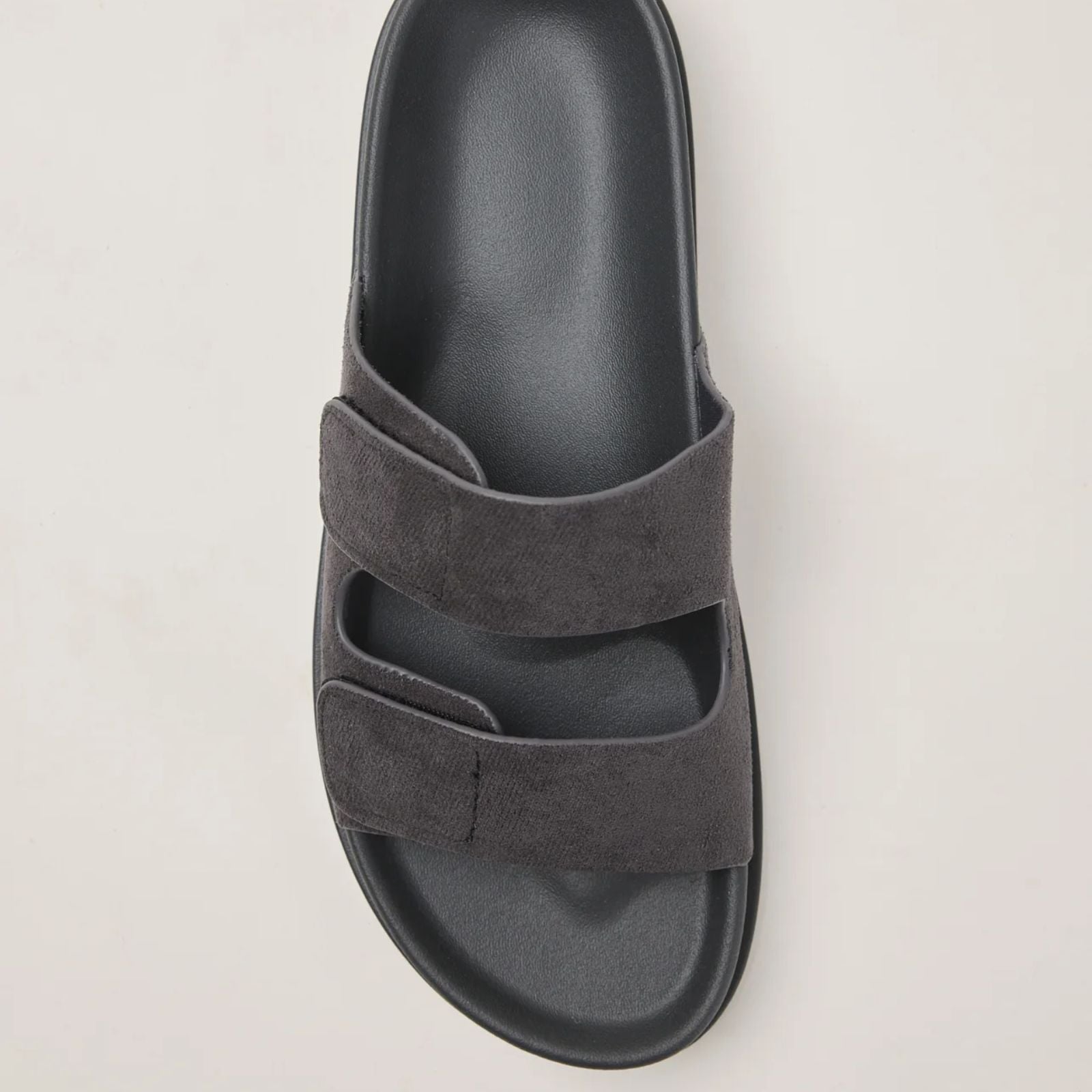 kumi Two strap slides - שחור