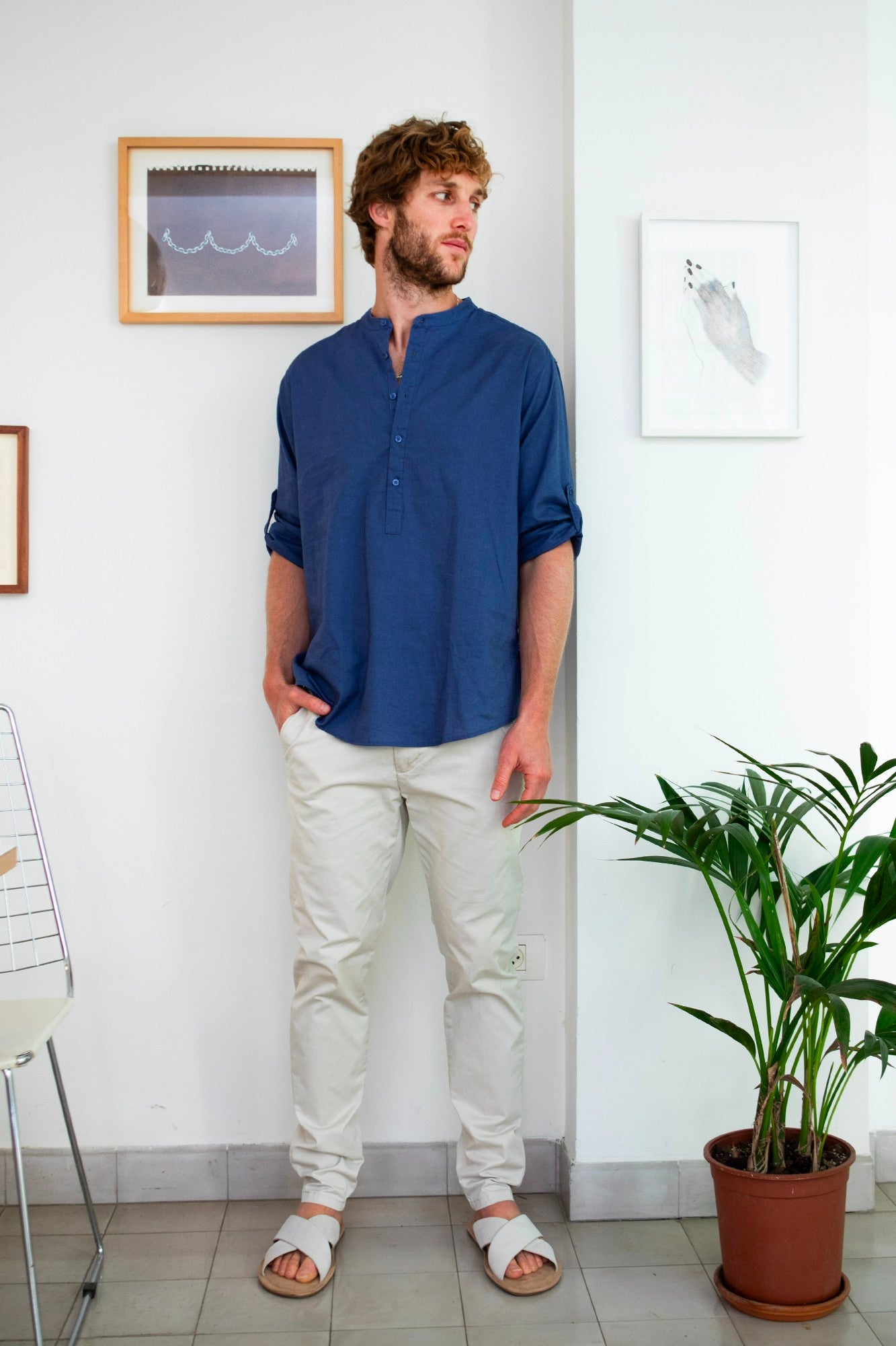 חולצת UNISEX אביב - נייבי